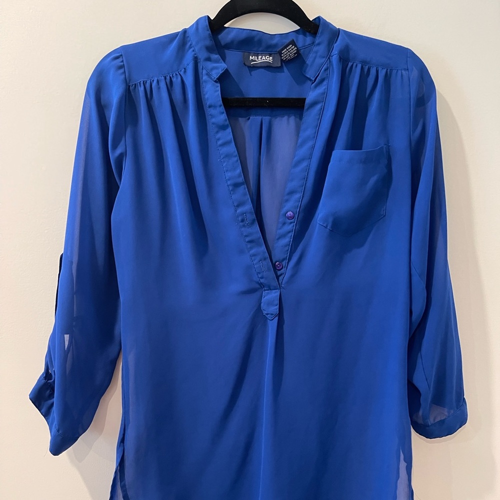 Mileage Sheer Shirt/Blouse